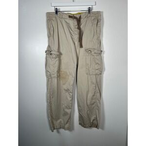 Gap‎ 1969 Khaki Cargo Pants Tan Utilitarian Gorpcore Workwear Men Size Large